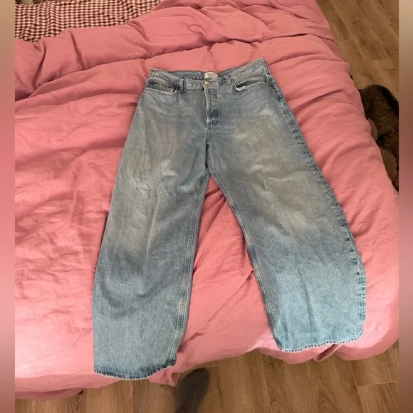 Agolde Low Slung Baggy Straight Jeans - Picture 6 of 6